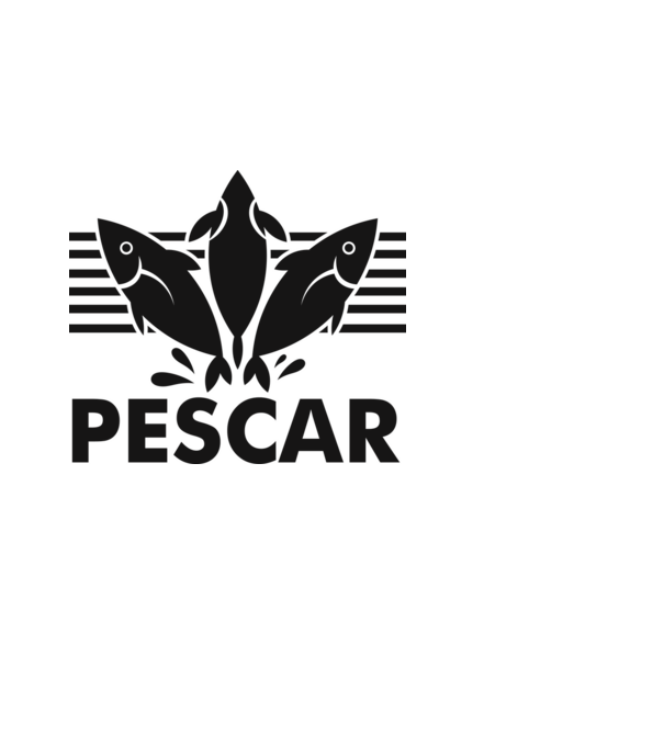 Pescar original model negru pe tricou
