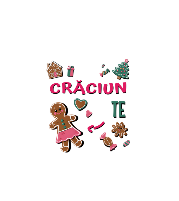Tot ce-mi doresc de Crăciun să TE Femei Negru model alb pe tricou