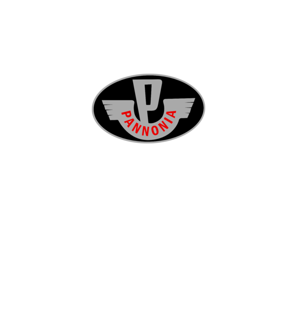 Logo Pannonia model galben neon pe tricou