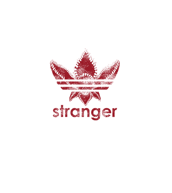 stranger things logo model negru pe tricou