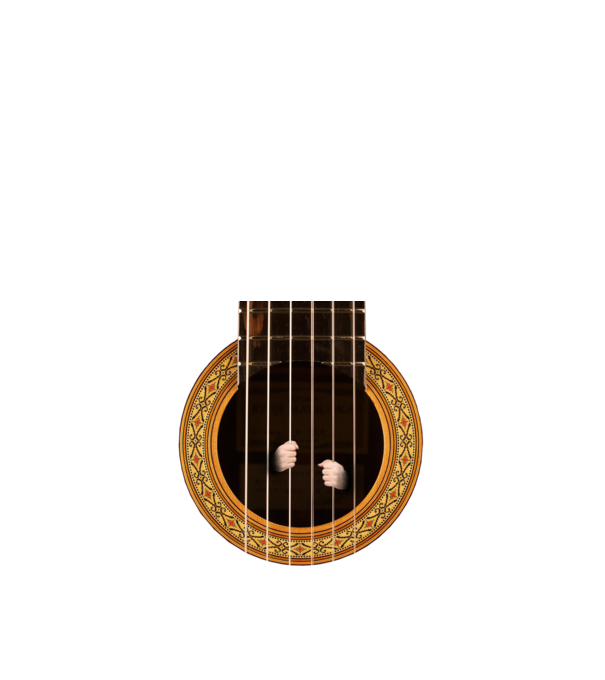 Guitar prison model negru pe tricou