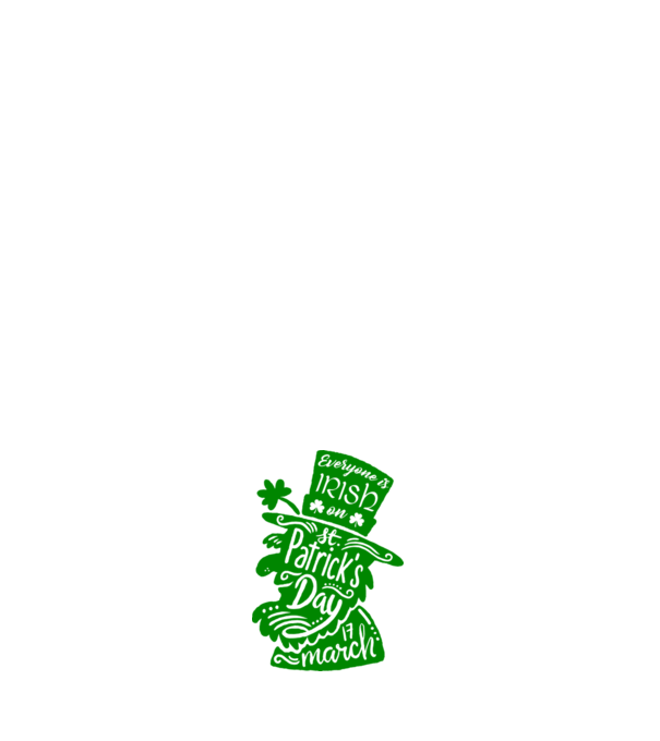 Everyone is irish leprechaun model alb pe tricou