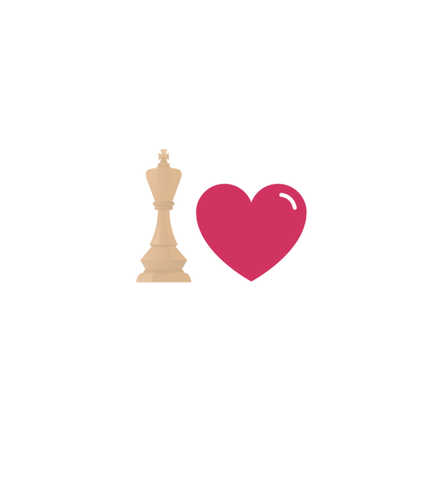 Love chess model negru pe tricou