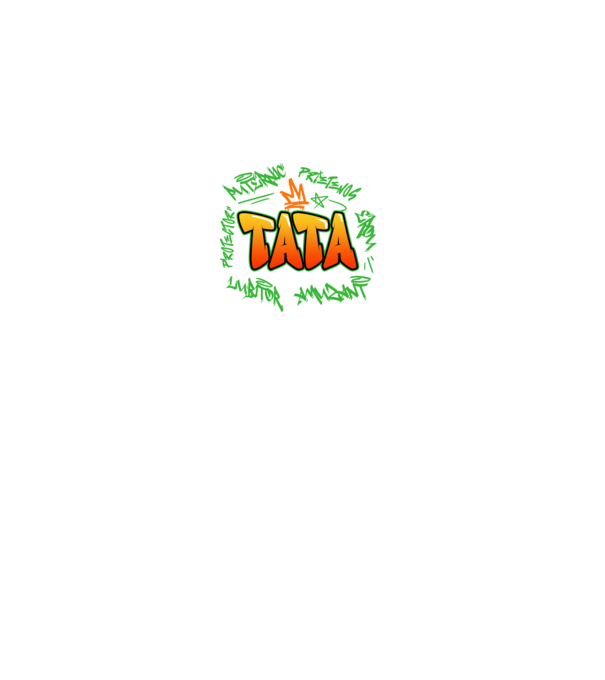Graffiti tata model negru pe tricou