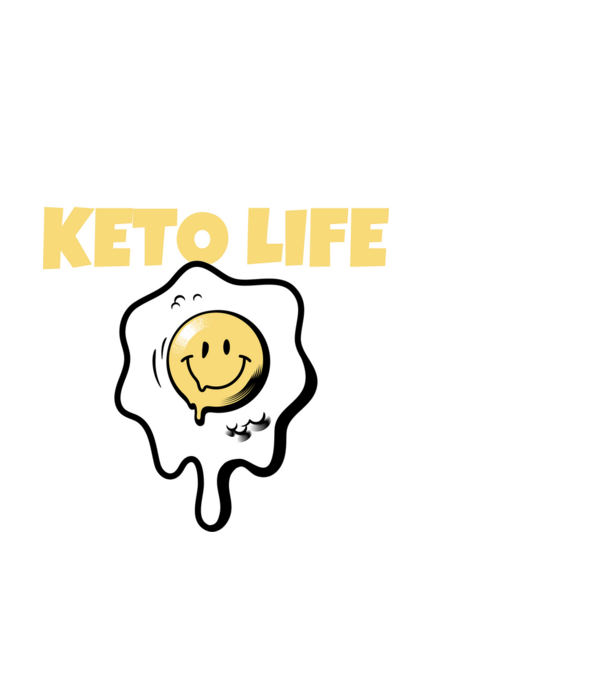 HAPPY KETO LIFE model negru pe tricou