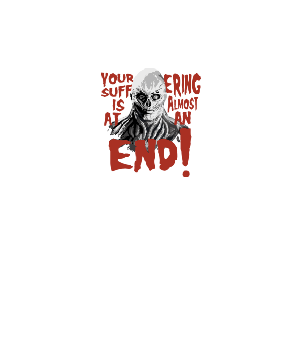 vecna your suffering is almost at an end model turcoaz pe tricou