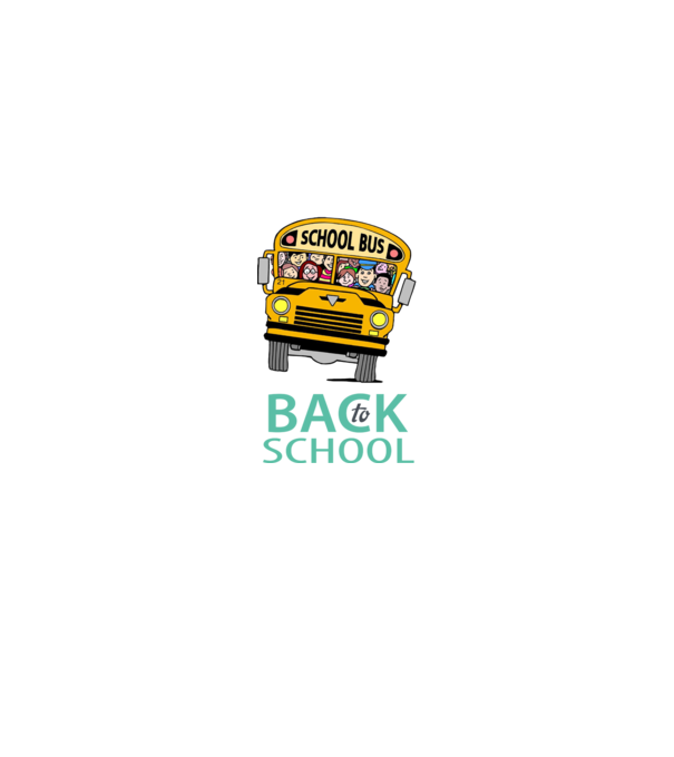 Back to school bus model negru pe tricou