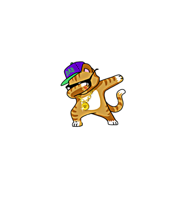 Cool Cat DAB model roșu pe tricou