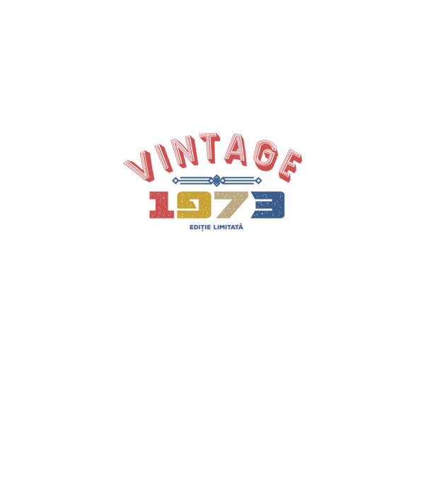 1973 Ediție limitată model alb pe tricou
