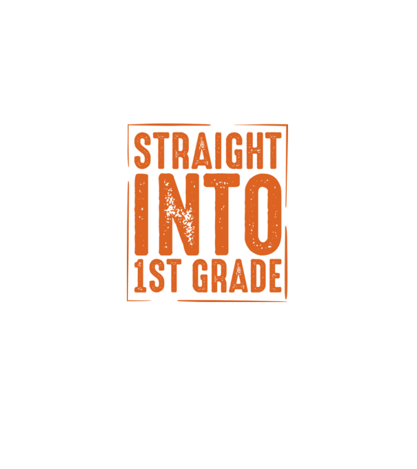 Straight into 1st grade model negru pe tricou