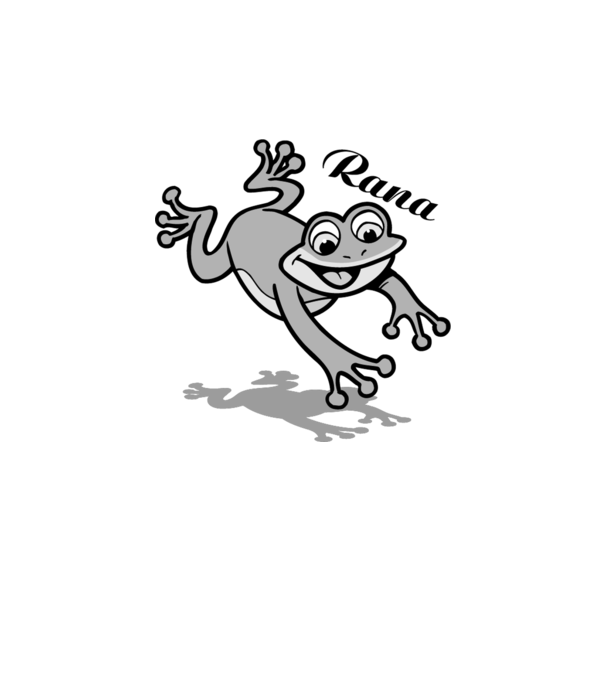 Frog model alb pe tricou