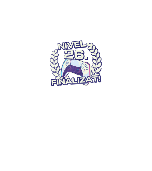 Nivel 26 finalizat! model negru pe tricou