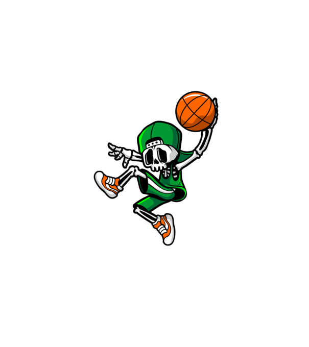 Basketbone model negru pe tricou