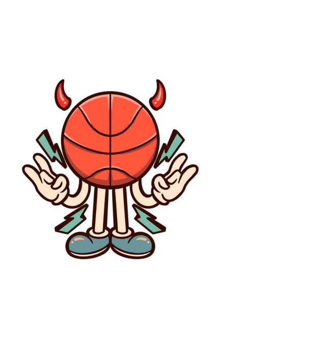 Evil basketball model negru pe tricou