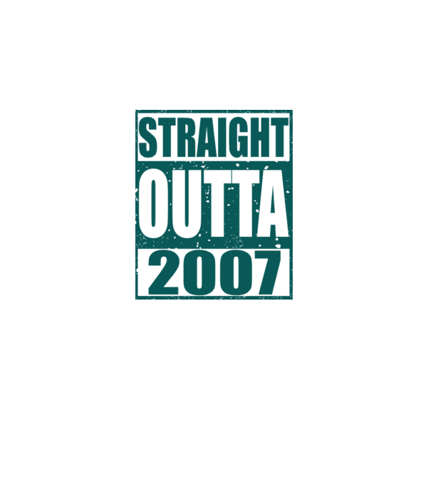 Straight Outta - 2007 model dusty pink pe tricou