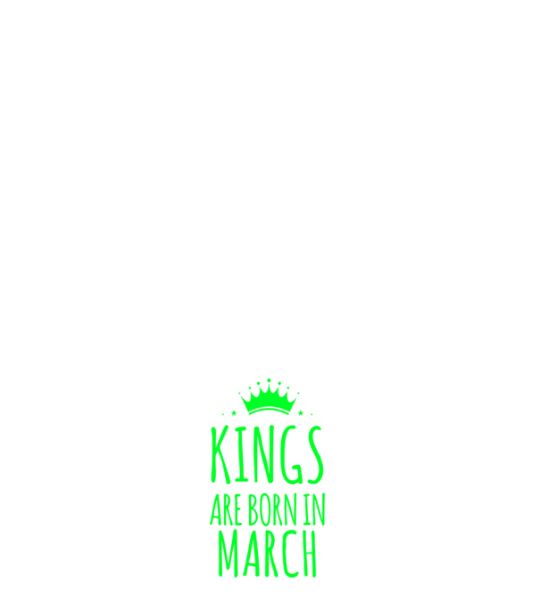 Kings are born in - March model albastru închis pe tricou