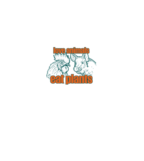 love animals model alb pe tricou