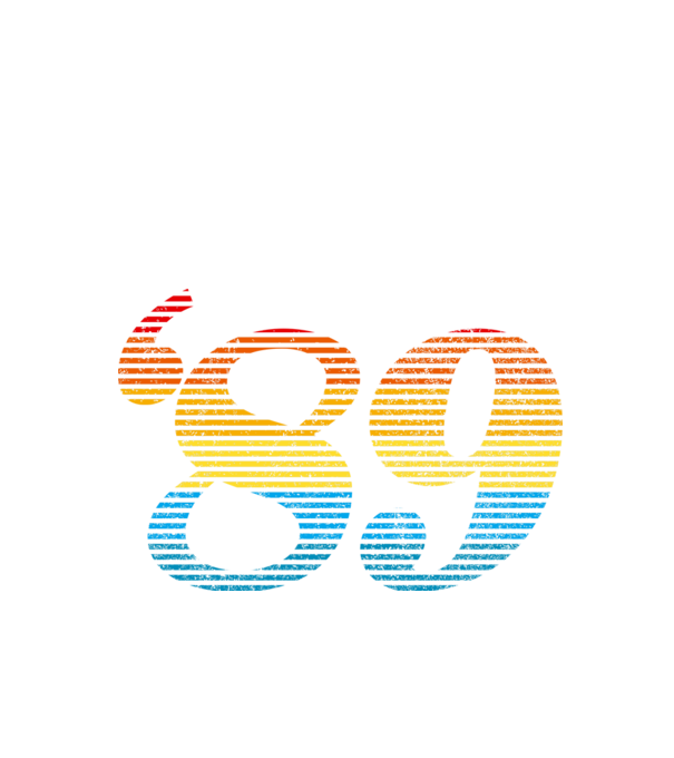 Retro Birthday 1989 model negru pe tricou