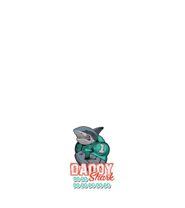 Daddy Shark do do do do model negru pe tricou