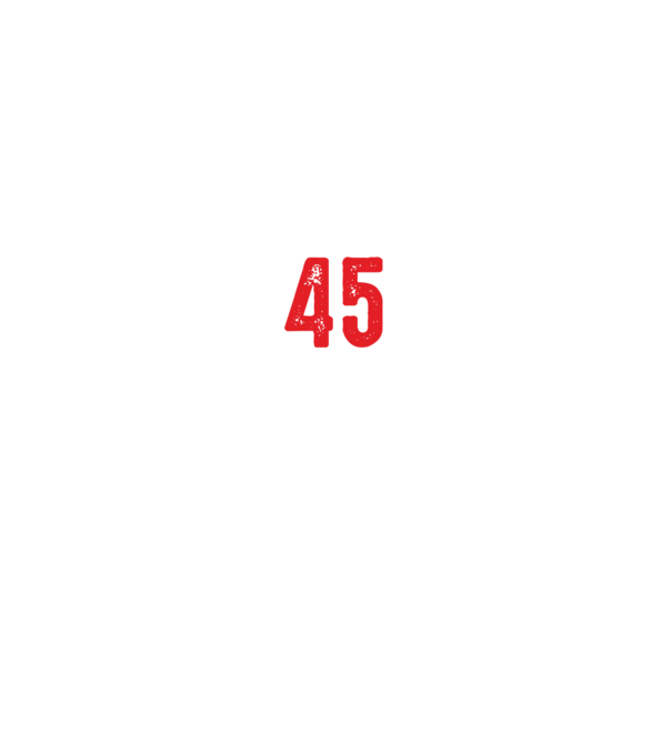 Purtătorul acestui tricou a împlinit: 45 de ani model negru pe tricou