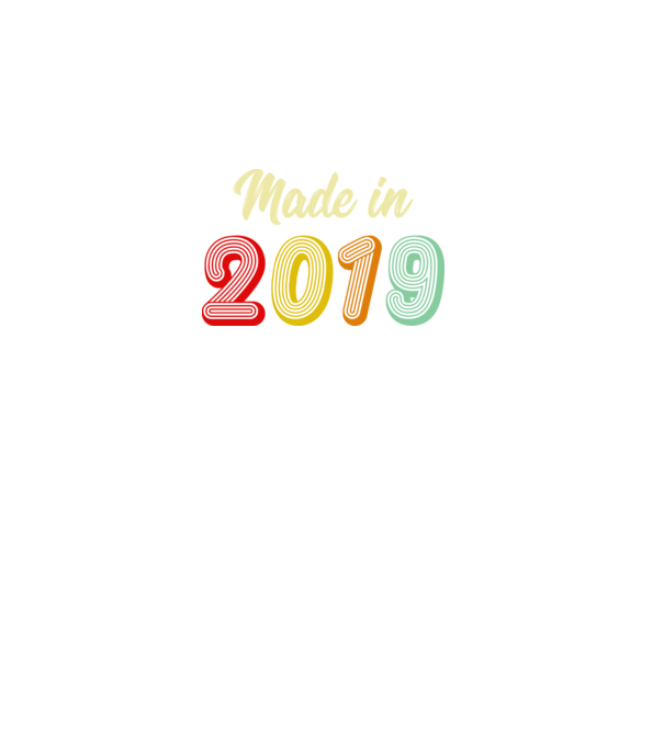 made in 2019 retro model negru pe tricou