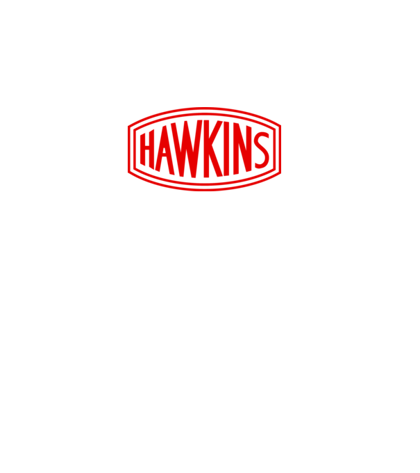 hawkins stranger things model negru pe tricou