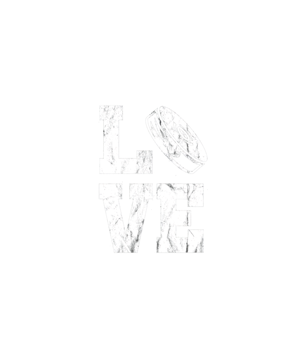 Love hockey model negru pe tricou