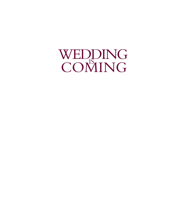 Wedding is coming model nisipiu pe tricou