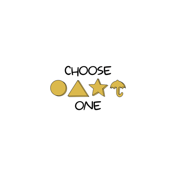 choose one squid game model alb pe tricou