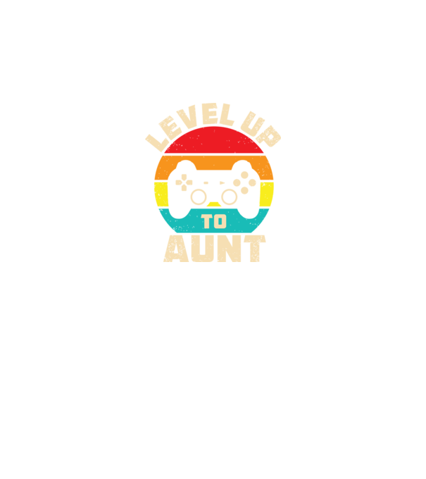 Level Up Aunt model negru pe tricou