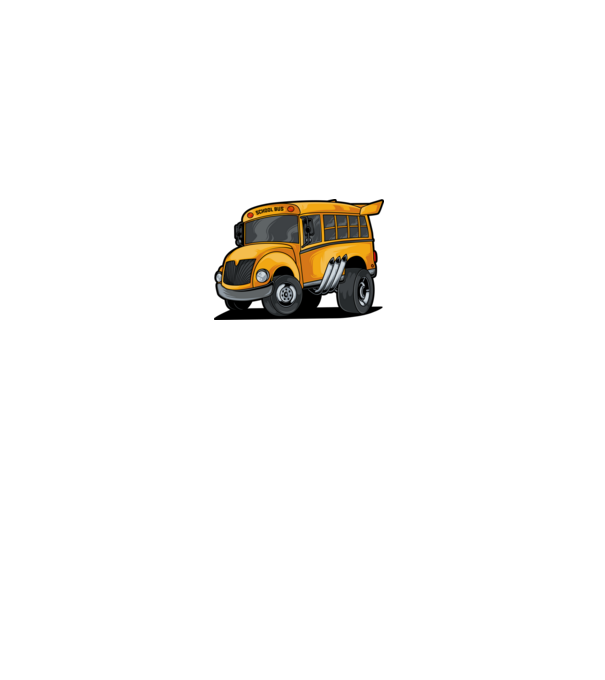 Autobuze model alb pe tricou