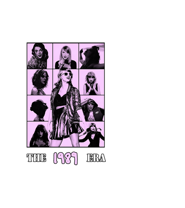 Taylor Swift ERAS lilac model alb pe tricou