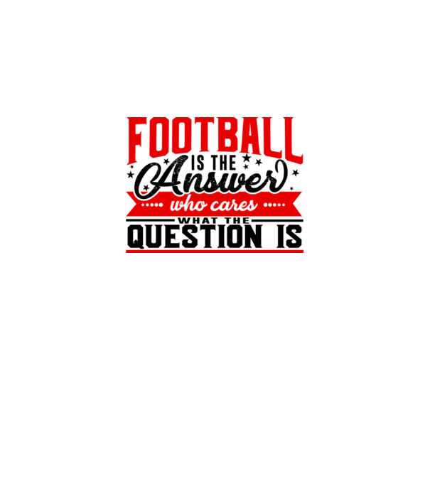 Sport is the answer FOTBALIST model alb pe tricou
