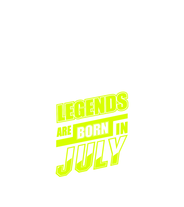 Legends are born in July model negru pe tricou