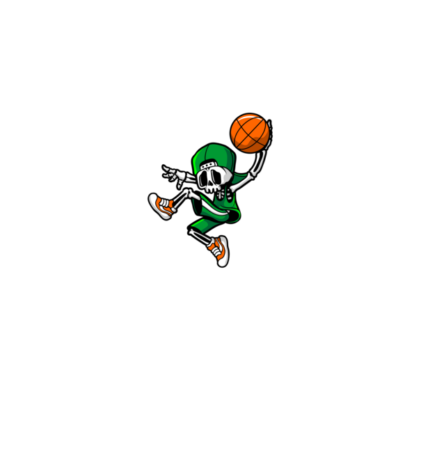 Basketbone model negru pe tricou