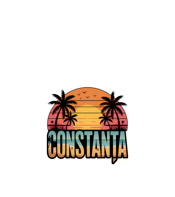 Constanța model negru pe tricou