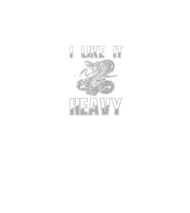 I like it heavy model negru pe tricou