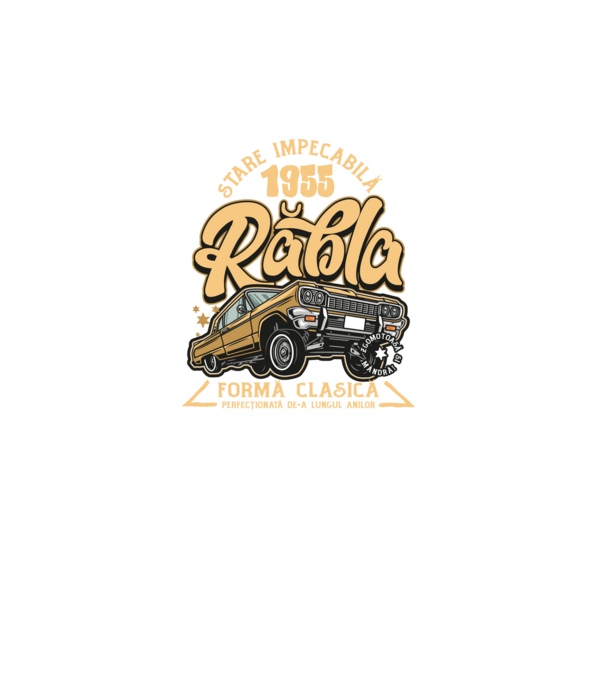 Rablă 1955 model turcoaz pe tricou