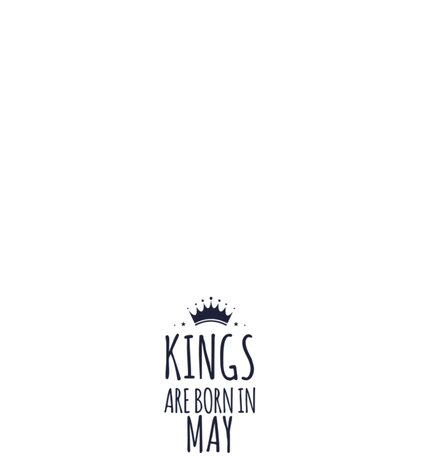 Kings are born in - May model roșu pe tricou