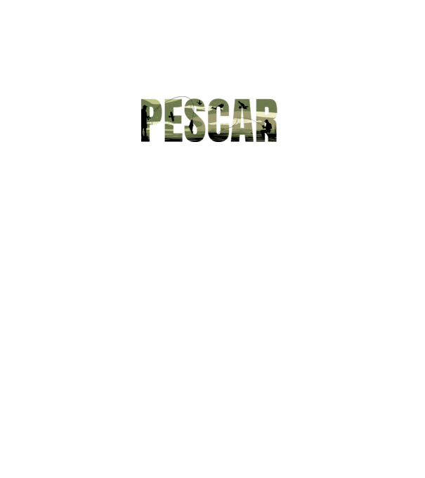 PESCAR model gri pe tricou
