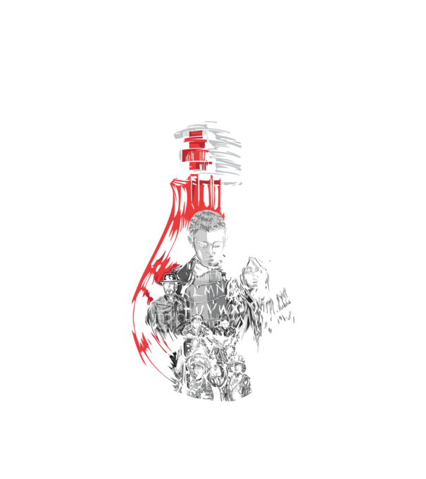 stranger things bulb model alb pe tricou