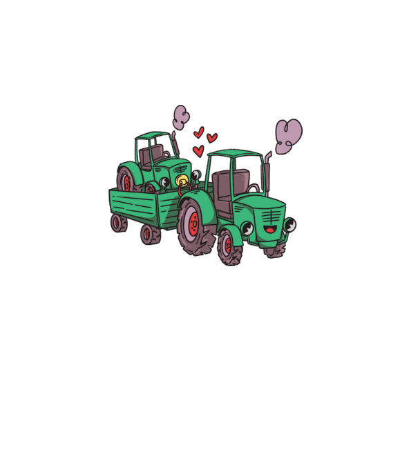 TRACTOR model turcoaz pe tricou
