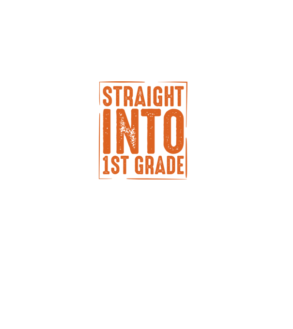 Straight into 1st grade model negru pe tricou