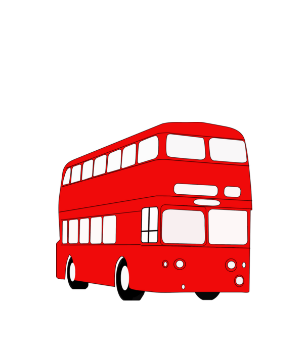 Autobuze model alb pe tricou