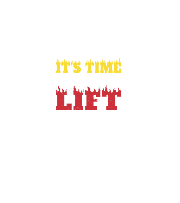 Time to lift model negru pe tricou
