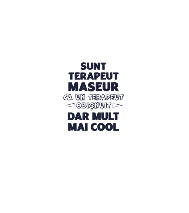 sunt terapeut maseur, ca un terapeut obișnuit, dar mult mai cool model galben pe tricou
