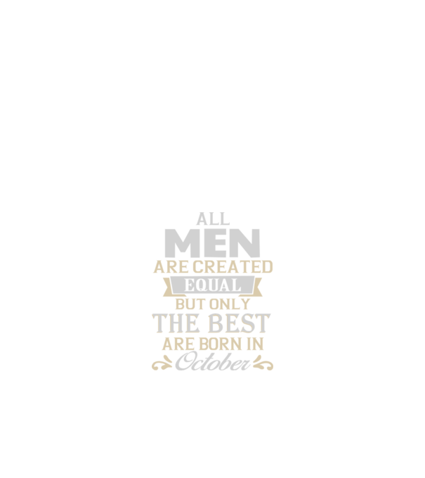All men created equal but only the beat are born in october model roșu pe tricou