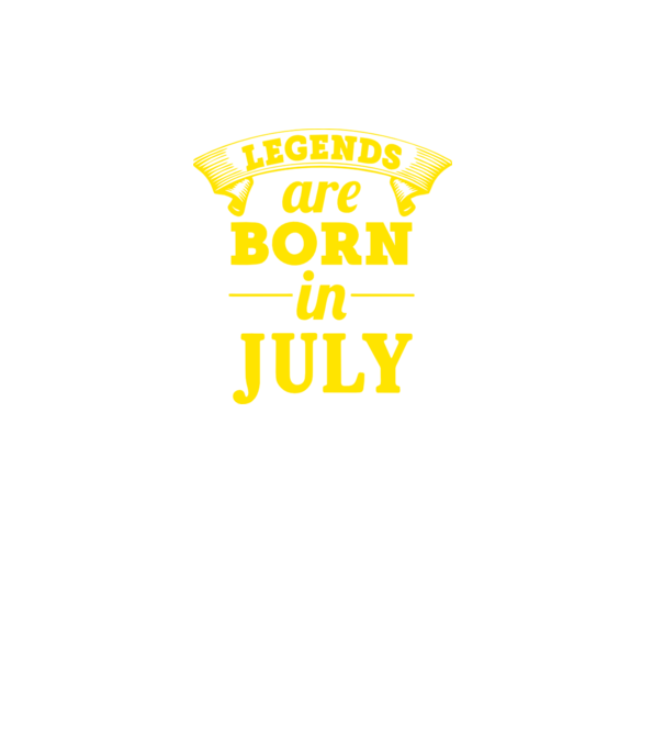 Legends are born in July model mov pe tricou
