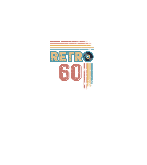 Retro 60 Birthday model alb pe tricou