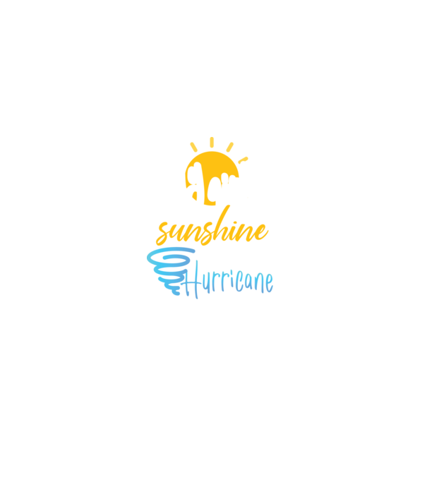 July Girls are Sunshine mixed with a little Hurricane model negru pe tricou